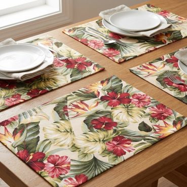 Placemats Reversible Bark Cloth