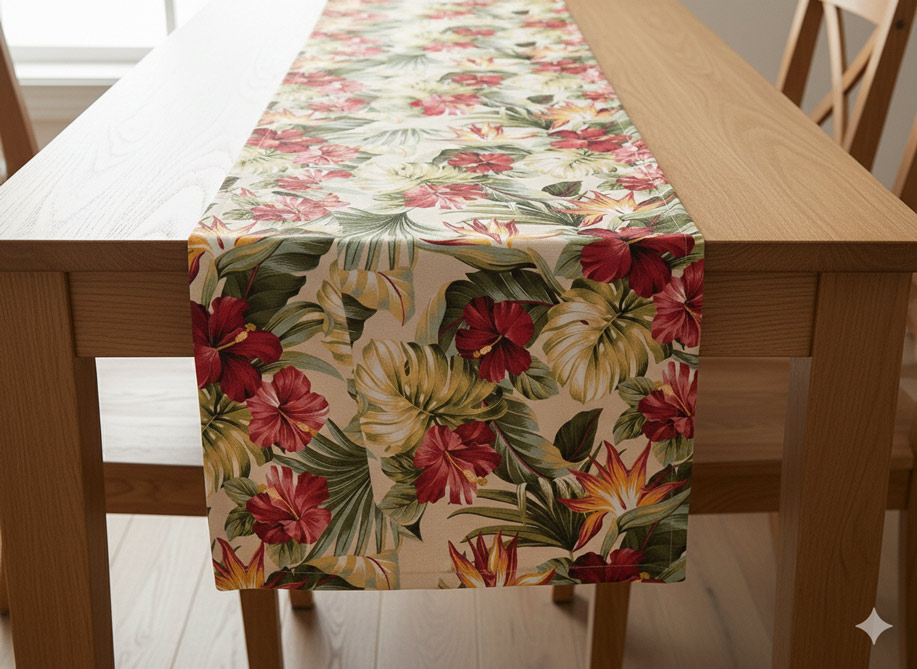 13″ X 72″ Table Runner Bark Cloth